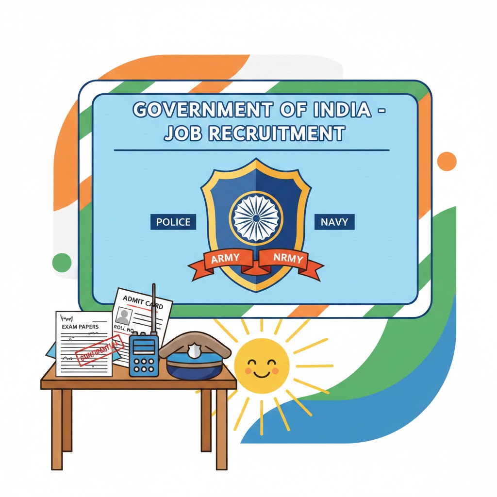 ભારત સરકાર ભરતી 2026 કાર્ટૂન ઈમેજ