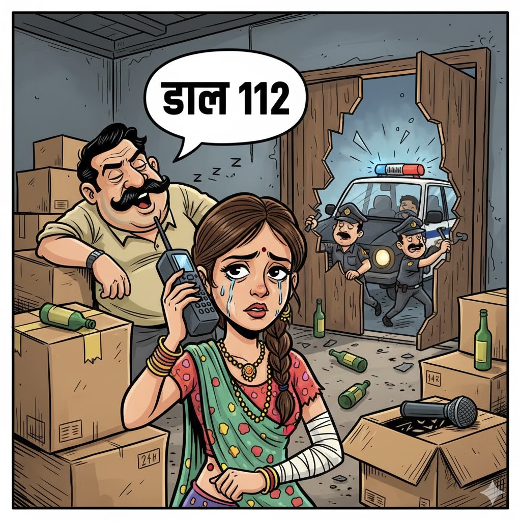 Purnia Gangrape News: एक बहादुर महिला आरोपी के फोन से पुलिस को डायल 112 पर कॉल करते हुए।