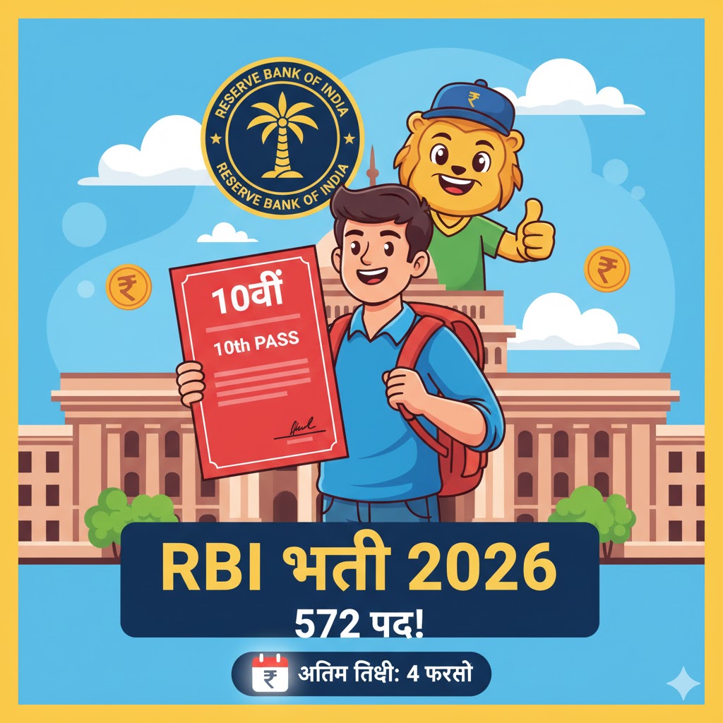 RBI Bharti 2026 Office Attendant Recruitment 10th Pass Jobs